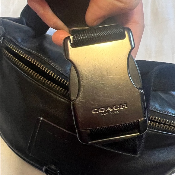 Coach Black Leather Belt Bag - Picture 7 of 8
